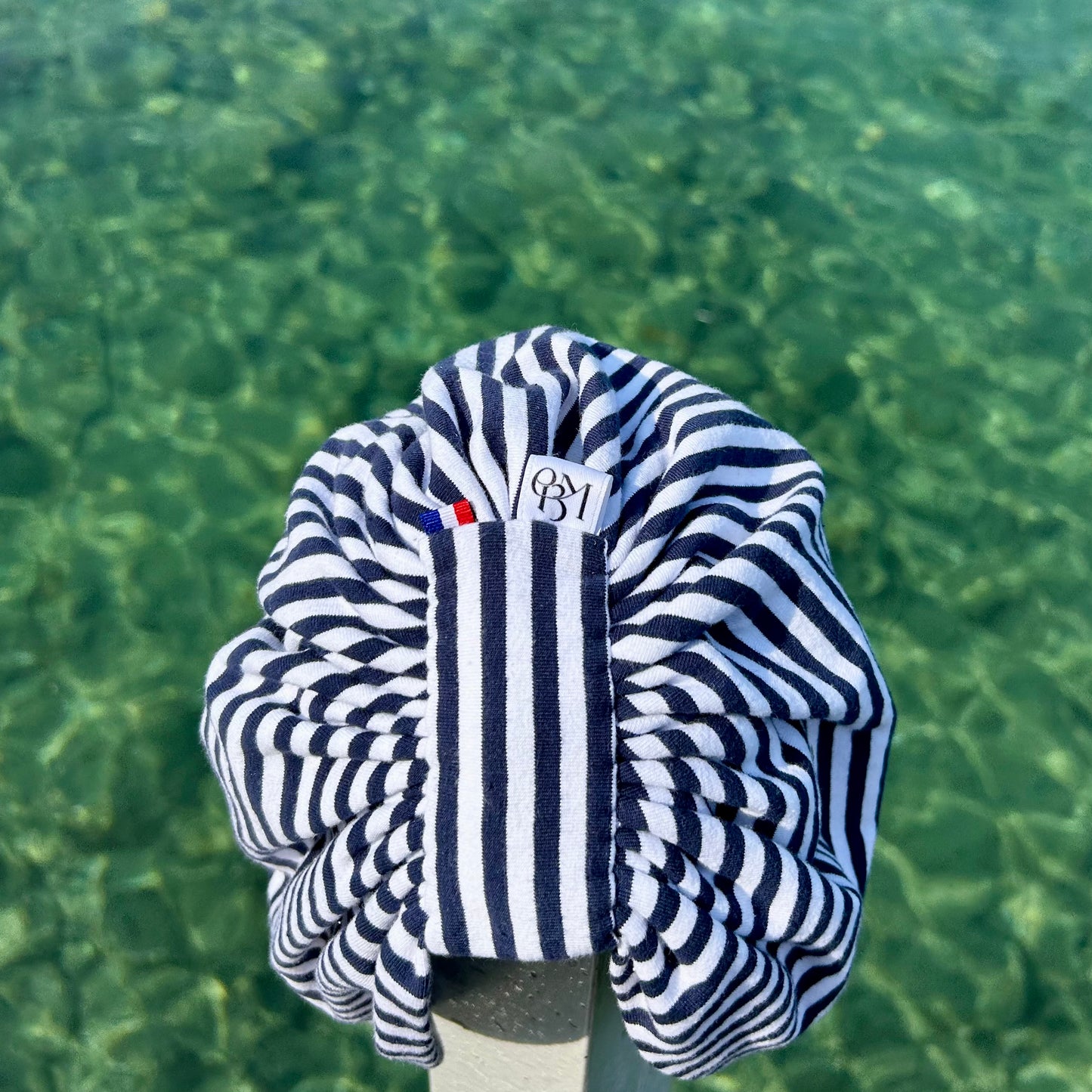Turban Marinière en Jersey Oeko-Tex