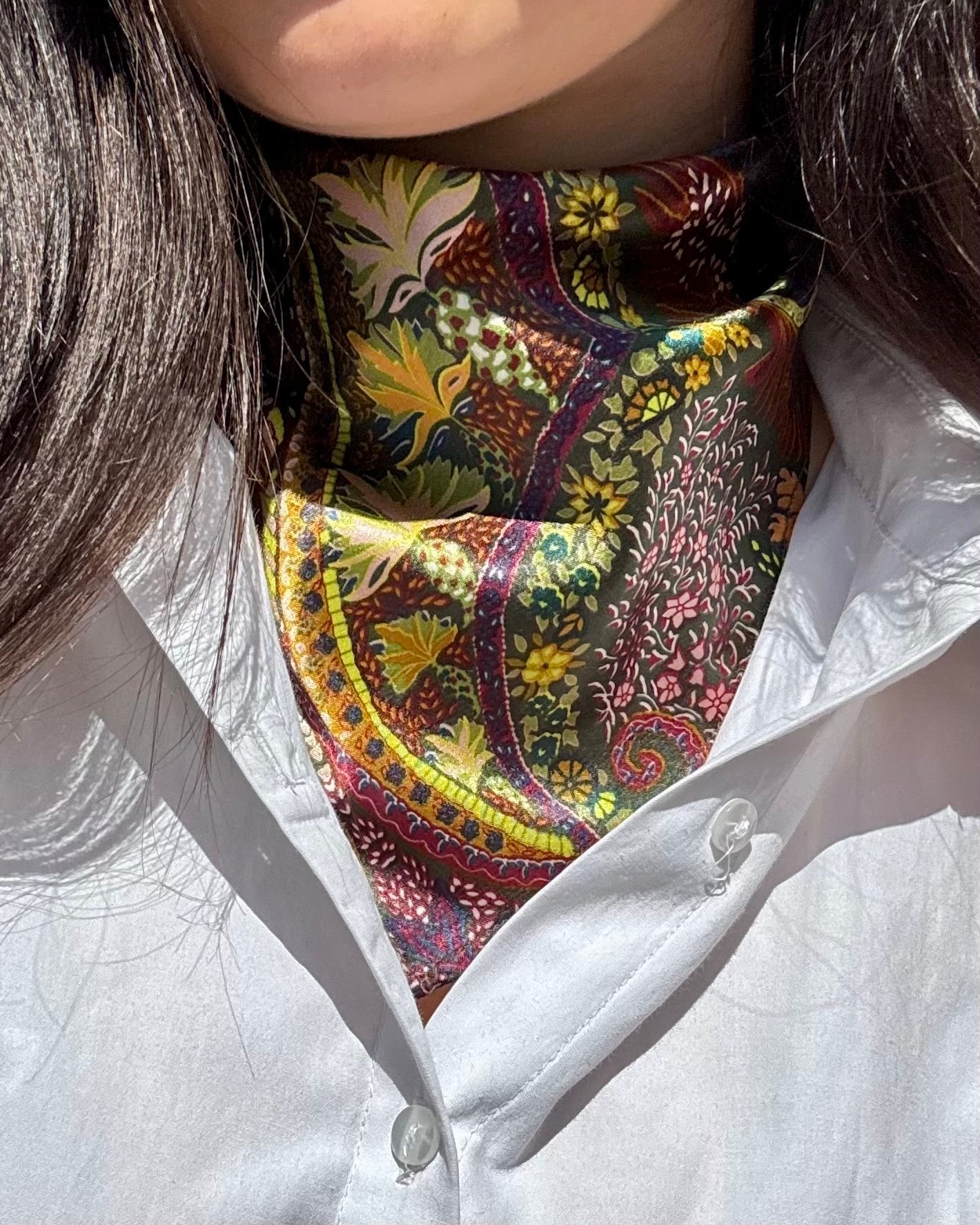 Foulard cachemire carré