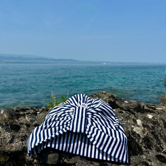 Turban Marinière en Jersey Oeko-Tex
